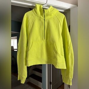 Lululemon Scuba Hoodie Electric Lemon Neon Yellow Women's Sweatshirt XL/XXL